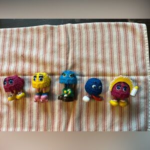 Vintage 1989 Fry Guys Fry Friends Character Set of 5 Kids Happy Meal Toys